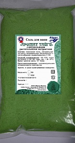 Соль для ванн «Аромат тайги» с натуральными растительными экстрактами пихты сибирской и можжевельника